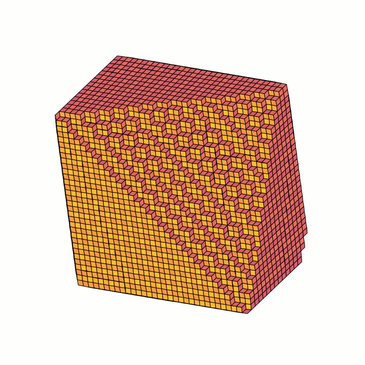 Hypercube tiling rotation